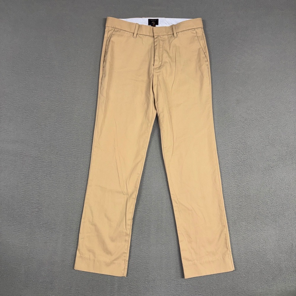 Gap Pants Men 29x30 (Fits 30x30) Brown Straight Fit Tailored 100% Cotton Khakis